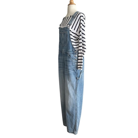 MADEWELL Denim Relaxed Carpenter Overalls Oversized Vintage Inspired Size Large - Picture 5 of 16